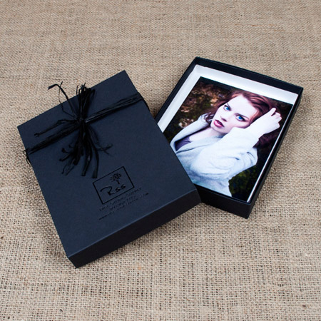 5x7x1 Black Kraft Box - Mini case of 25